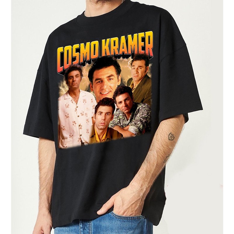 Cosmo Kramer Seinfeld Vintage T Shirt — T-shirts pour hommes