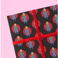 Chucky Doll Halloween Wrapping Paper — Papier cadeau et fêtes