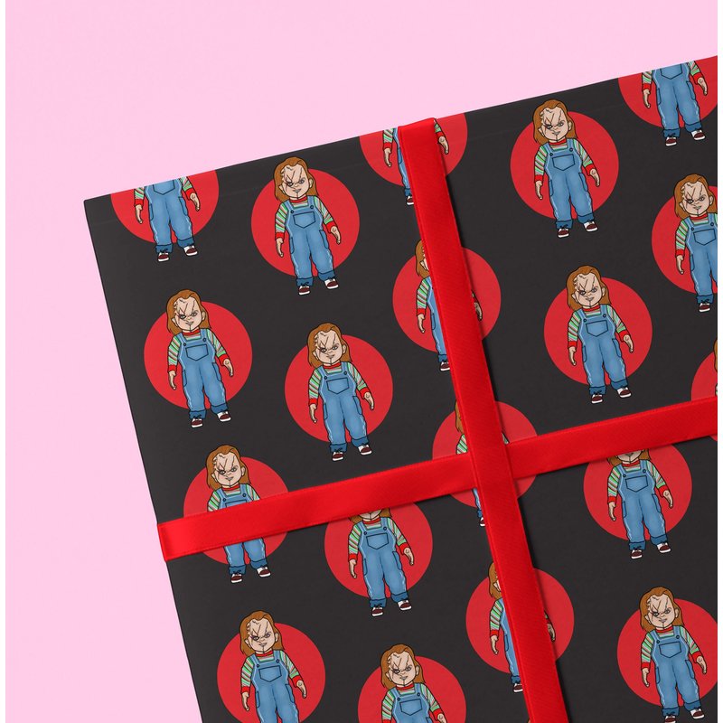 Chucky Doll Halloween Wrapping Paper — Papier cadeau et fêtes