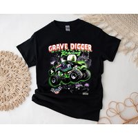 Vintage 1994 Grave Digger Monster Jam Trucks Shirt — T-shirts pour hommes