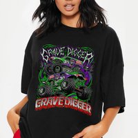 Vintage 1994 Grave Digger Monster Jams Truck Shirt — T-shirts pour hommes