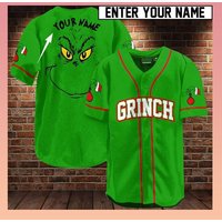 The Funny Character Face Christmas Custom Name Baseball Jersey