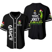 The Funny Character Is This Jolly Enough Christmas Baseball Jersey