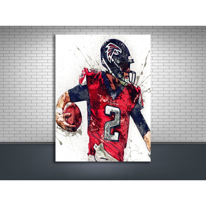 Matt Ryan Poster - Atlanta Falcons - Canvas Wrap, Man Cave, Bar, Game Room, Kids Room — Affiches et impressions