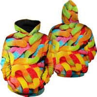 Gummy Worms 3d Hoodie — Sweats à capuche pour hommes