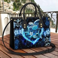 Blue Turtle Leather Bag