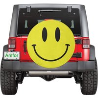 Smile Yellow Spare Tire Cover