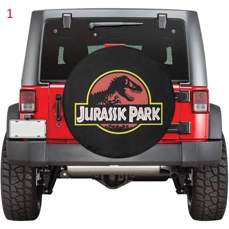 Dinosaur Park World Theme Spare Tire Cover — Accessoires pour camions