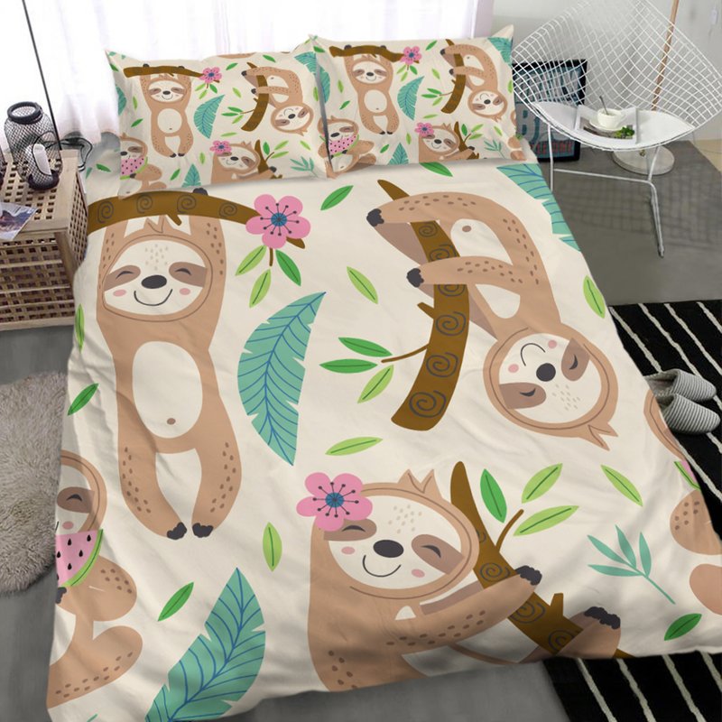 Happy Sloth Bedding Sets — Housses de couette