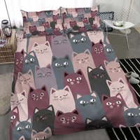 Cat Bedding Cute Bedding Sets — Housses de couette