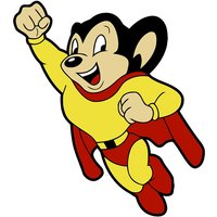 Mighty Mouse Vinyl Die Cut Stickers — Autocollants et stickers