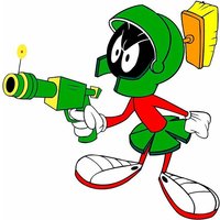 Marvin The Martian Vinyl Die Cut Decal 5 Inch Stickers — Autocollants et stickers