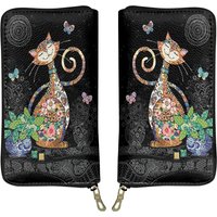 Happy Cat Leather Wallet