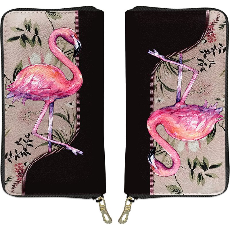 Flamingo Leather Wallet — Portefeuille Homme