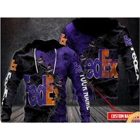 Fedex Express Thunder Custom Name 3d Hoodie — Sweats à capuche pour hommes