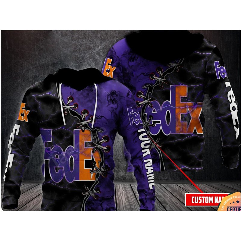 Fedex Express Thunder Custom Name 3d Hoodie