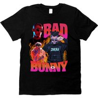 Bad Bunny Conejo Malo Vintage Style Reggaeton Hip Hop T-shirt — T-shirts pour hommes