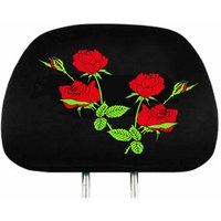 Roses Headrest Covers Set For Car Decor