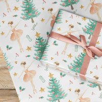 Sugar Plum Fairy Nutcracker Wrapping Paper