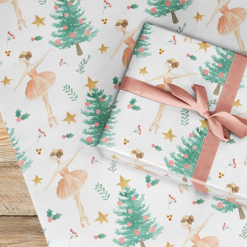 Sugar Plum Fairy Nutcracker Wrapping Paper — Papier cadeau et fêtes