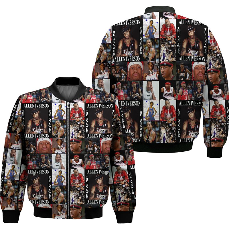 Men's Allen Iverson Bomber Jacket — Blousons et vestes légères