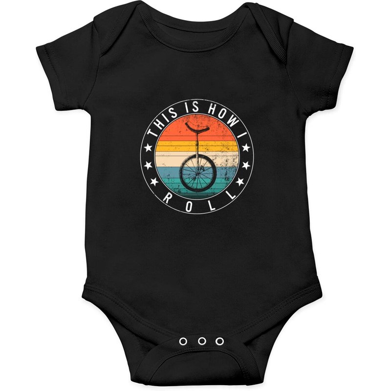 Unicycle Onesie, Vintage This Is How I Roll Onesie, Onesies — Bodys bébé