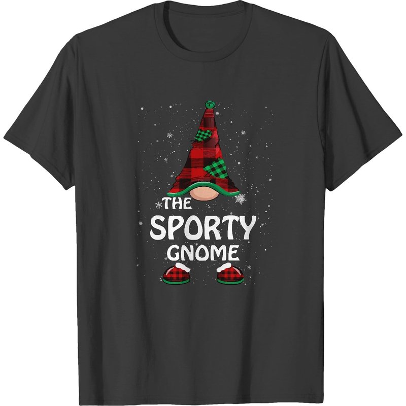 Gnome Family Sporty Gnome Matching Family Christmas Pajama T-shirts — T-shirts pour hommes
