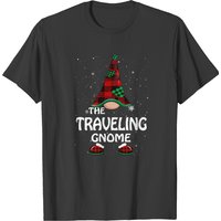Gnome Family Traveling Gnome Matching Family Christmas Pajama T-shirts — T-shirts pour hommes