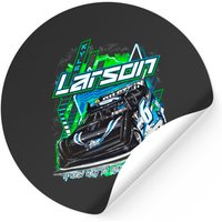 Vintage Kyle Larson Dirt Late Model Stickers — Autocollants et stickers