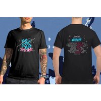 Roxy Music 2022 Tour St. Vincent 50th Anniversary Double Sided T-shirt — T-shirts pour hommes