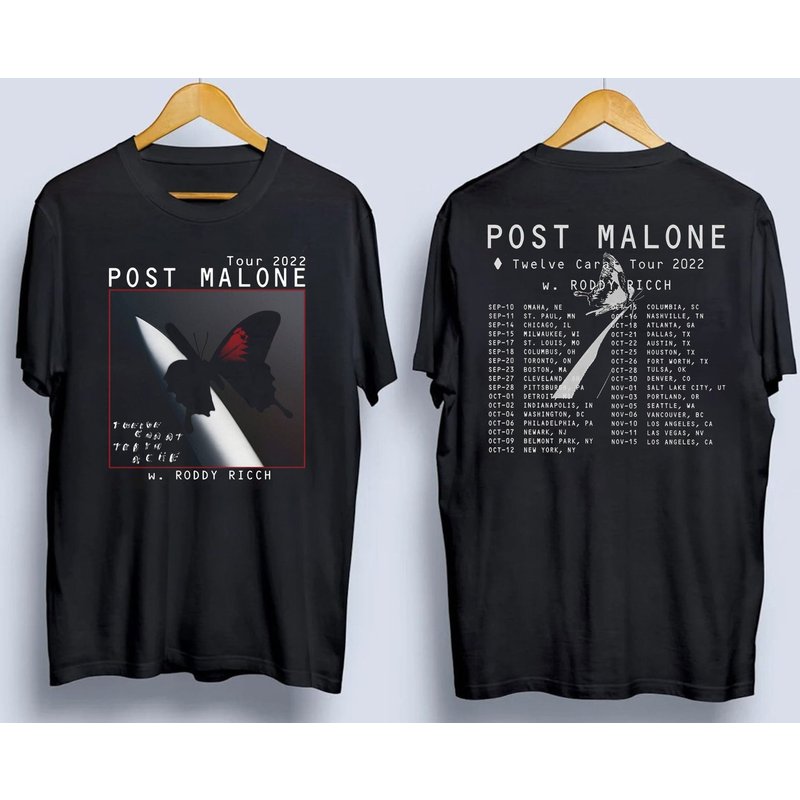 Post Malone Twelve Carat 2022 Tour, Twelve Carat Toothache 2022 Shirt — T-shirts pour hommes