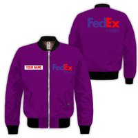 Fedex Freight Simple Custom Name Bomber Jacket