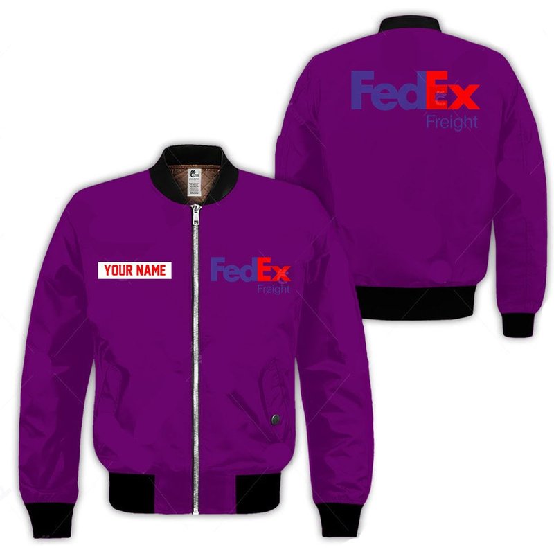 Fedex Freight Simple Custom Name Bomber Jacket — Blousons et vestes légères