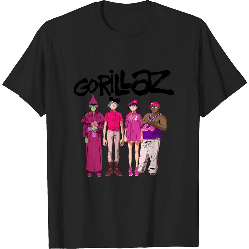 Pink Gorillaz Tshirt, North America Tour 2022 Tshirt — T-shirts pour hommes