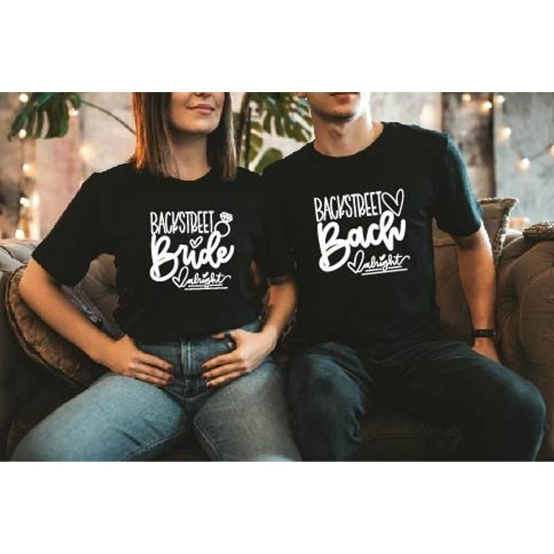 Bridal Party Shirt, Team Bride Shirt, Backstreet Bach Shirt, Backstreet Bride Shirt — T-shirts pour hommes