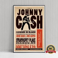 Vintage Johnny Cash Poster — Posters & Prints