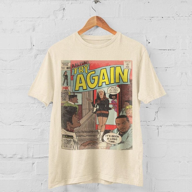 Aaliyah Try Again Shirt — T-shirts pour hommes