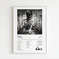 Justin Bieber - Purpose - Album Poster — Posters & Prints