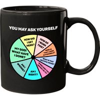 You May Ask Yourself Lyrics Wheel Music Lovers Mugs — Tasses et gobelets