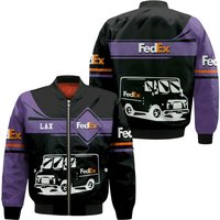 Fedex Express Custom Name & Department Quilt Bomber Jacket