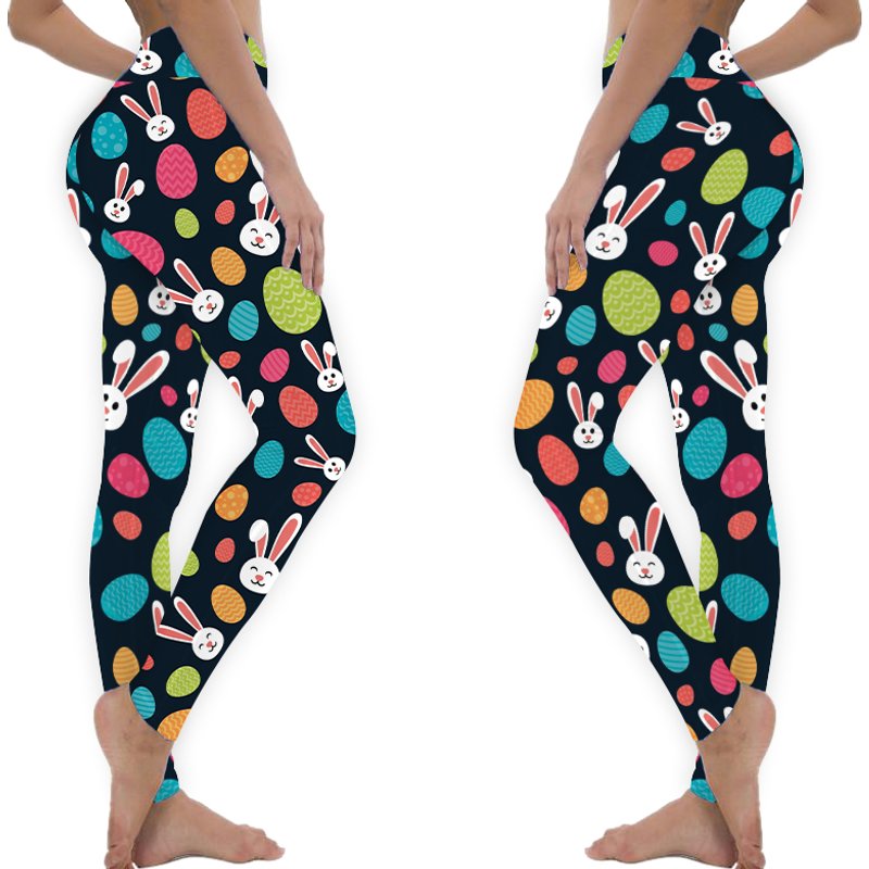 Bunny Leggings, Easter Leggings — Legging femme