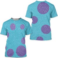 Monster Spotted Purple Polka Dots 3d Tshirt