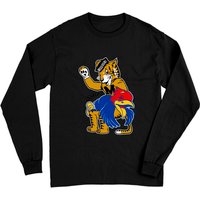 Vintage Missouri Truman Mascot Vs Rival Ku Jayhawk - Missouri - Long Sleeves