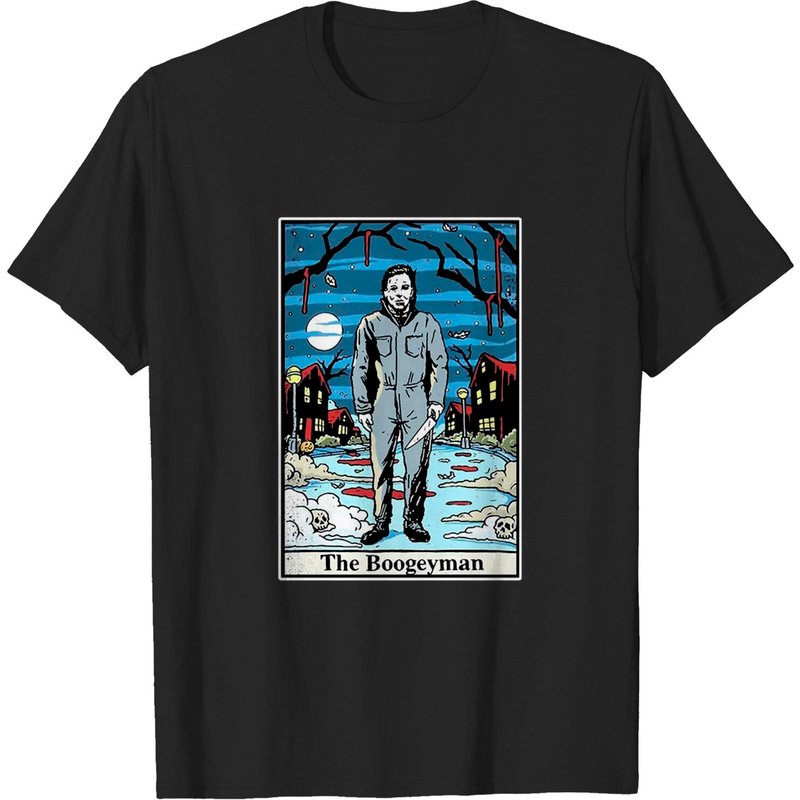 Halloween Michael Myers The Boogeyman Tarot Card T-shirt — T-shirts pour hommes