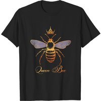 Queen Crown Bee Beekeeping Honey Lover Keeper Women Gift T-shirts