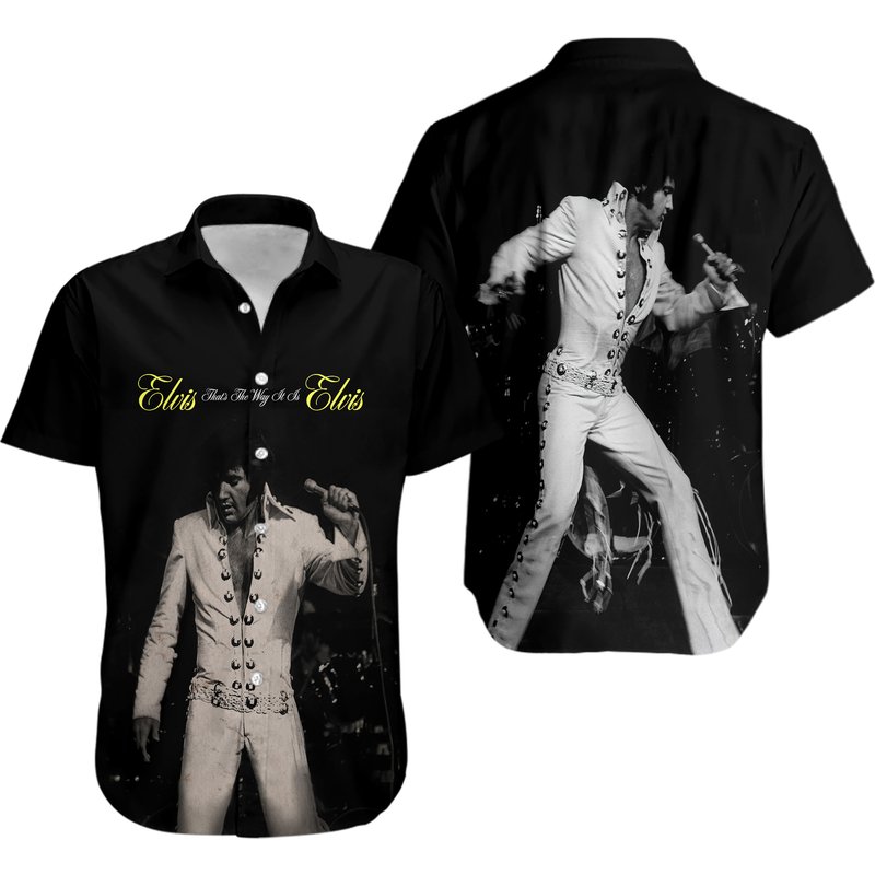 Elvis Presley Hawaiian Tshirt — Mens Casual Shirts