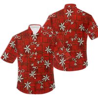 Elvis Presley Blue Red Color Hawaiian Shirt, Aloha Beach Shirt