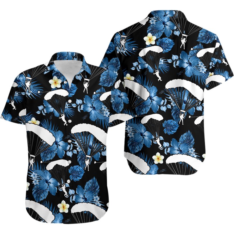 Skydiving Nature Hawaiian Shirt — Chemises décontractées pour hommes