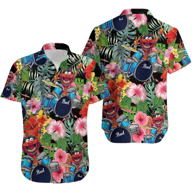 The Muppet Show Drummer Hawaiian Shirt — Mens Casual Shirts