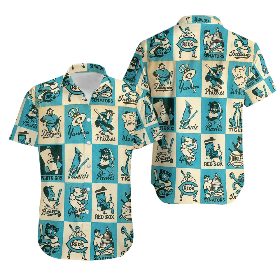1956 Baseball Team Mascots Aloha Beach Shirt, School Mascot Shirt